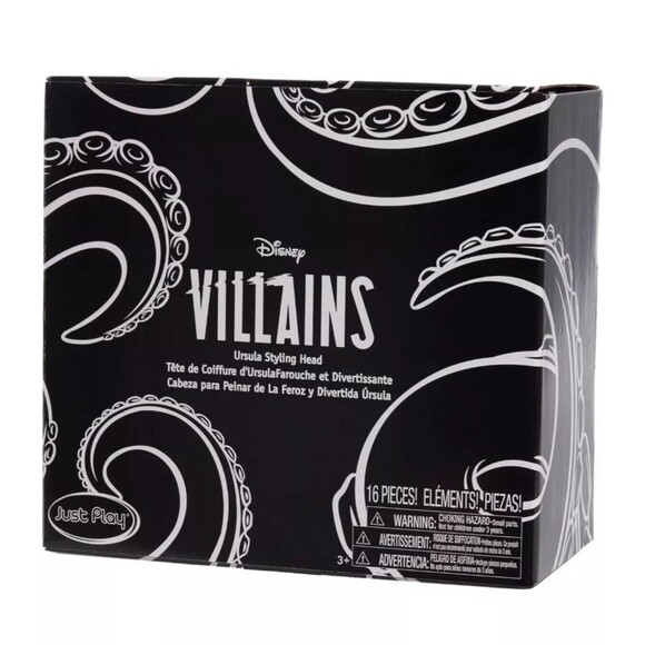 Disney Villains Fierce 'N Fun Ursula 10" Styling Head, 16 pcs, Pretend Play - Picture 3 of 5